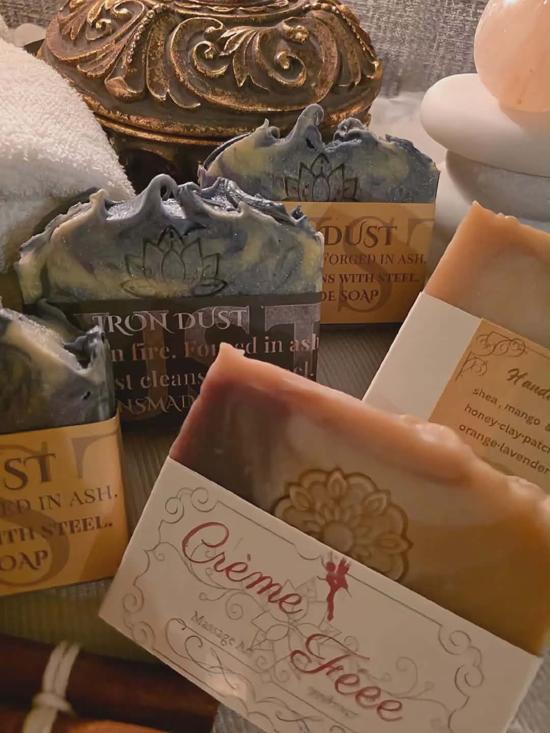 Iron Dust and Crème Féee soaps
